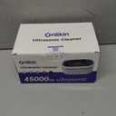 35W Ultrasonic Jewelry Cleaner, 45KHz Retainer Cleaner for Jewelry, 5 Timer & 3 Power Modes, Eyeglasses, Rings, Watch Strap, Dentures - 20oz, 304 Stainless Steel Tank, Quiet <38dB (White)