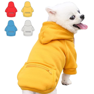 Dog Hoodie for Small Medium Large Dogs,Fleece Hoodie for Dogs with Zipper Pocket,Fall Winter Warm Cat Puppy Sweatshirts
Yellow,M)