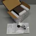 Anti Theft Ring Doorbell Mount: Metal Ring Apartment Door Mount Blink Doorbell Camera Holder No Drill - Renter Friendly Ring Doorbell Mount No Damage (Frosted Bistre)