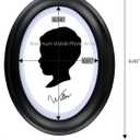 2Pack 5x7 Oval Picture Frame Black Oval Photo Frame Wall Hanging Picture Frames for Home Gallery Wedding