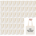 Amylove 150 Pcs Mini Tote Bags,10 X 10 Inch,Natural Color