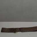 Alyweatry Women Boho Wide Disc Concho Leather Belt Aesthetic Grunge Western Waist Belt Y2k Vintage Accessories (One Size, Aa-brown)