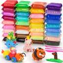 CiaraQ Modeling Clay Kit - 36 Colors Air Dry Ultra Light Clay, Safe & Non-Toxic, Great Gift for Kids