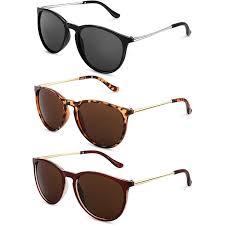 3 Pairs Cat Eye Sunglasses for Women, Ladies Polarized UV400 Protection Sunglasses Eyewear