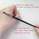 Eye Makeup Brush Set, 4 Pcs Professional Blending Eyeshadow Makeup Brushes for Concealer Eyebrows Eyeliner, Soft Hairs & Wood Handle