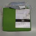 Lirex Bean Green Flat Sheet Twin,Ultra Soft & Breathable Brushed 1800 Microfiber, Hotel Quality Flat Sheet Sold Separately, Top Sheet for Bed (Bean Green, Twin)