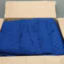 Qucover Oversized King Bedspread 132x 120, Alaska King Bedspread, 3 Piece Soft Microfiber Lightweight Extra Wide Oversized King Quilts Set, Vintage Persian Pattern, with Pillow Shams, Navy