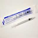 2 x 1mL Luer Lock Syringes Without Needle, Syringe for Liquid, Syringe for Science Labs, Feeding, Liquid Measurement, Pack of 12