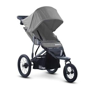 Joovy Zoom360 Ultralight Jogging Stroller, Charcoal
High Child Seat, Shock-Absorbing Suspension, Extra-Large Air-Filled Tires, Parent Organizer, Air Pump, Easy One-Hand Fold