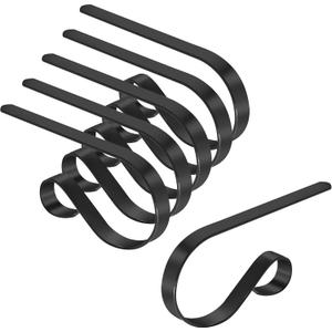 Doitory Christmas Stocking Holder Hanger,6 Pack Adjustable Stocking Holders for Mantle and Fireplace Metal Decoration for Xmas Holiday Party