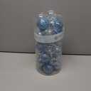 Sea Team Shatterproof Clear Plastic Christmas Ball Ornaments Decorative Xmas Balls Baubles Set with Stuffed Delicate Decorations (60mm/2.36 inch 30-Pack, Babyblue)