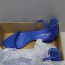 Herstyle Women’s Low Heels – Open Toe Chunky Block Heeled Sandals with Ankle Strap | Comfortable Dressy Short Heels for Prom, Wedding, Party & Office, Royal Blue, Size 10