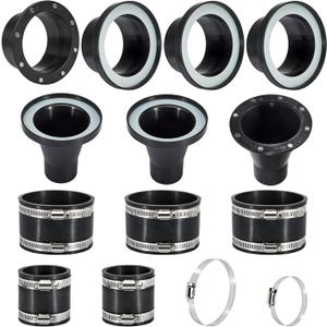 Magnetic Dust Collection Fittings for 4" & 2.5" Dust Collectors Woodwork Shop Vacuum Hose, Two-to-Multi Magnetic Dust Collector System Quickly Connect Hose to Machinery Ports