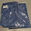 2 x Womens Cap Sleeve T Shirts V Neck Casual Tops Oversized T-Shirt Summer Trendy Lightweight Loose Fit Basic Tees (Blue, XL)