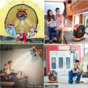 40000mAh Battery Powered Camping Fan - 136H Max Cooling, Rechargeable Battery Operated Oscillating Floor Fan with Charger, Remote & Hook, Portable for Tent Outdoor Patio Garage Hurricane Power Outage