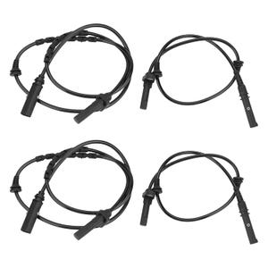 4 Pcs ABS Wheel Speed Sensors Compatible with BMW X5 X6 2008 2009 2010 2011 2012 2013 2014 2015 2016 2017 2018, Front and Rear abs Sensors, Replacement for 34526771776, 34526771777