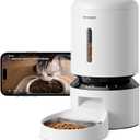 PETLIBRO Automatic Cat Feeder with Camera, 1080P HD & Night Vision, 5GHz/2.4GHz WiFi & Cam Smart Pet Feeder with App Control, 2-Way Audio, Motion Alerts for Cats & Dogs, Stainless Steel Single Tray