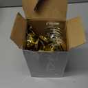 N9R 90PCS Gold Plastic Silverware, Gold Disposable Utensils, Gold Silverware Disposable, Disposable Cutlery includes: 30 Knives, 30 Forks, and 30 Spoons for Party, Birthday, Wedding