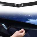Front Grille Insert Trim for Tesla Model X 2016-2020 Car Exterior Accessories ABS Imitation Carbon Fiber Outer Decoration