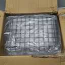 Fruit Vegetable Basket for Kitchen, 5 Tier Stackable Fruit Vegetable Storage Baskets with Wheels, Metal Wire Storage Basket Organizer Baskets for Kitchen, Pantry, Bathroom (Black With Wooden Top)