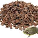 ReptiCasa Reptile Pine Bark Substrate Tortoise Bedding for Habitat Natural Flat Cork Wood Bulk Terrarium Reusable Bark Pieces for Lizard, Crested Gecko, Spider, Chameleon, Ball Python, Tree Frog