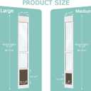 Doggy Door for Sliding Glass Door, Adjustable Height 75 4/5" to 80 3/10" Sliding Door Dog Door Insert, Suitable for Small Doggies Up to 25 lbs, M
