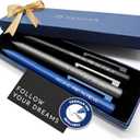 MESMOS Graduation Gifts for Him, 3pk Fancy Pen Set, German-made Ink & Swiss-Made Nib, Metal Ballpoint Pens, 1mm Medium Tip, Class of 2025 Cool Graduate and Grad Gifts for Male