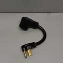 NEMA 5-15P to 14-30R Dryer Adapter Cord, ZDHQLHJ 3 Prong Home Outlet 5-15 Male Plug to 4 Prong 14-30 Dryer Female Receptacle, 15A to 30A Power Adapter, Only for 120V Device, 10AWG