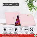CISSOOK Baby Pink Case for MacBook Air 15 Inch 2023 2024 2025 2026 Release, Chalk Pink Hard Shell Cover Keyboard Cover Screen Protector for MacBook Air 15 M2 M3 M4 M5 Model A2941 A3114 A3241 A3448