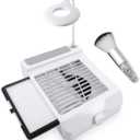 BQAN Nail Dust Collector for Nails Salon, 60w Extractor Vacuum Dust Collector Powerful Nail Fan, with 1pcs Nail dust Brush, Hand Cushion, and Lamp