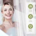 2 x AmazerBath Clear Shower Curtain Liner, 72x78 Long Plastic Shower Curtain Liner, Waterproof PEVA Shower Liner, Cute Lightweight Shower Curtains for Bathroom with 3 Magnets and 12 Rustproof Grommets