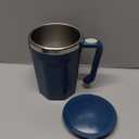 Self Stirring Coffee Mug, 18 oz Automatic Magnetic Electric Mixing Cup Stainless Steel Travel Cup for Coffee, Chocolate, Milk, Tea, Office, Home, Kitchen (Blue)