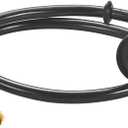 Shampoo Bowl Sink Hose with Sprayer,Salon Hose Spray Head Attachment for Vacuum Breaker,Shampoo Bowls Hose for Salons Sink,1/4" Nut Black