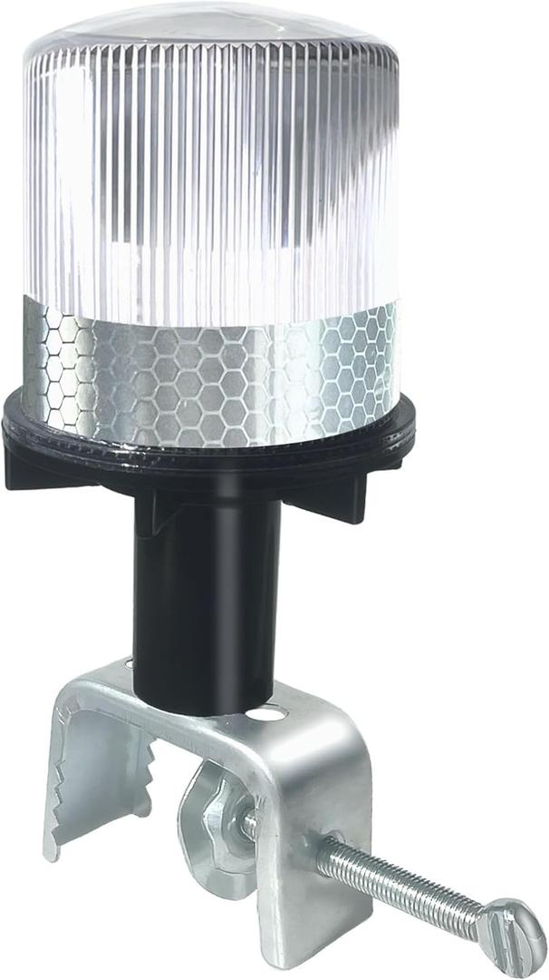 Cloud Fire Solar Strobe Warning Light - 3 Color LED (Red/White/Green) Anchor Light 360Strobe Beacon,Navigation Lamp IP65 for Boats for Marine Boats, Construction, Traffic Safety