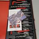 YSTOOL 131pcs Metric Helicoil Thread Repair Kit with HSS Drill Bits Thread Inserts Tap Breakoff Installation Tool Metric M5 M6 M8 M10 M12