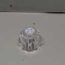 Dreyoo Shower Faucet Handle Replacement for RP41661, Compatible with Delta and Peerless Single Handle Tub Faucets, Knob with Button, Screw and Connector, Clear Acrylic