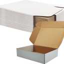 12x9x3 inch Shipping Boxes, White Corrugated Cardboard Box Literature Mailing Shipping Packaging Recyclable Storage Boxes and Craft Gifts Giving Products Business White Box Set of 20 (12''x9''x3'')