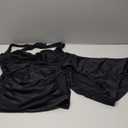 Women Slimming And Shielding Two Piece Swimsuit For With Straps Tummy Control Bathing Suits Black XL