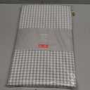 maxmill Checkered Tablecloth Stain Resistant Waterproof and Wrinkle Resistant Washable Heavy Weight Table Cloth Gingham for Dining Room and Outdoor Use, Rectangle 60 x 120 Inch Grey White