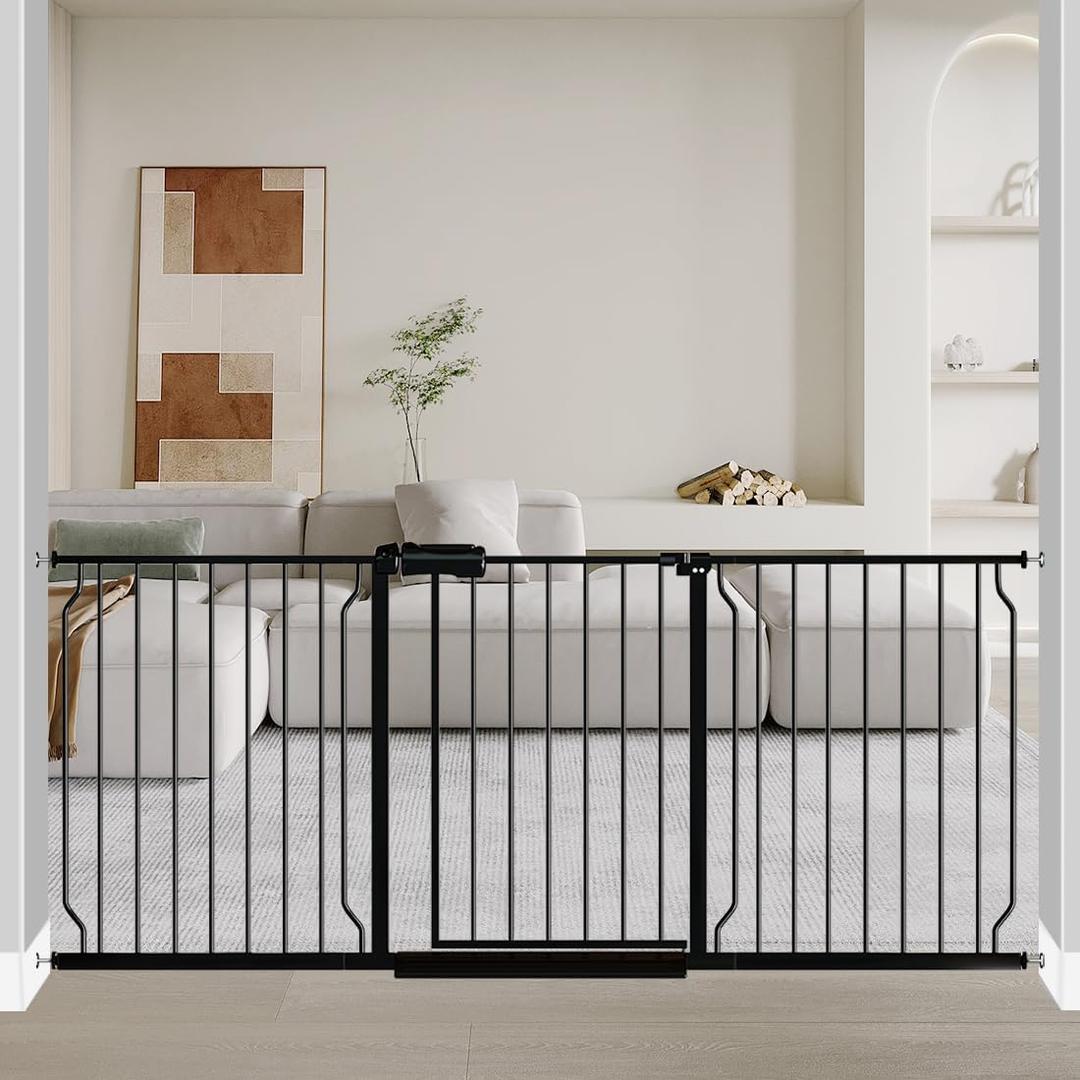 Fairy Baby 67-71.5 Inch Extra Wide Baby Gates for Stairs & Doorways Indoor