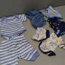 NZRWAWS Newborn Baby Boy Clothes Preemie boy Infant Boy Outfi Romper Pant 10 Pcs Solid Clothing Set, Size: Preemie