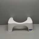 Squatty Potty Simple Curve Toilet Stool. (White)