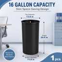1 Pcs 16 Gallon Rigid Plastic Liner for Aluminum Trash Can Indoor