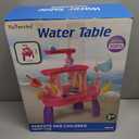 2026 Water Table for Toddlers 1-3 3-5 with Pump, 3-Tier Outdoor Sand Water Play Table Toys for Kids Ages 4-8 Outside Activity Sensory Summer Beach Pool Backyard Splash Pond Toys for Boys Girls Gifts