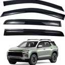 Window Rain Guards Compatible with 2026 2025 Chevy Equinox Accessories Window Visors Vent Wind Deflectors All Weather Sediment Protection(Not fit EV Models)