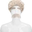 Lacey Wigs LW382DBNGY Mark Twain Wig Mustache Eyebrow Set44; Dark Brown Grey 51