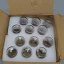 DIDITIME 12 Pack 2 oz Small Clear Glass Bottles with Lids & 2 Funnels - 60ml Boston Round Sample Bottles for Potion, Juice, Ginger Shots, Oils, Whiskey, Wellness Shots, Mini Travel Bottles (White)