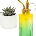 Useful Co. Yellow & Green Glass Plant Mister for inside, Mister for Plants, Plant Sprayer Mister, Decorative Plant Mister Spray Bottle with Adjustable Nozzle for indoor plants (230ml/ 7.8oz)