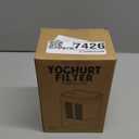 Yogurt Strainer1.9QT/0.475GAL Total & 0.8QT/0.2GAL Filter, Yogurt Strainer Greek Yogurt Strainer Yogurt Press, BPA-Free PP Strainer for Whey SeparationTotle1.9QT (1.9Quarts-White)