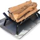 Essentially Yours Adjustable Fireplace Tray | Stainless Steel Expandable Ash and Ember Holder Pan | Nuts and Bolts Included for Additional Stability
